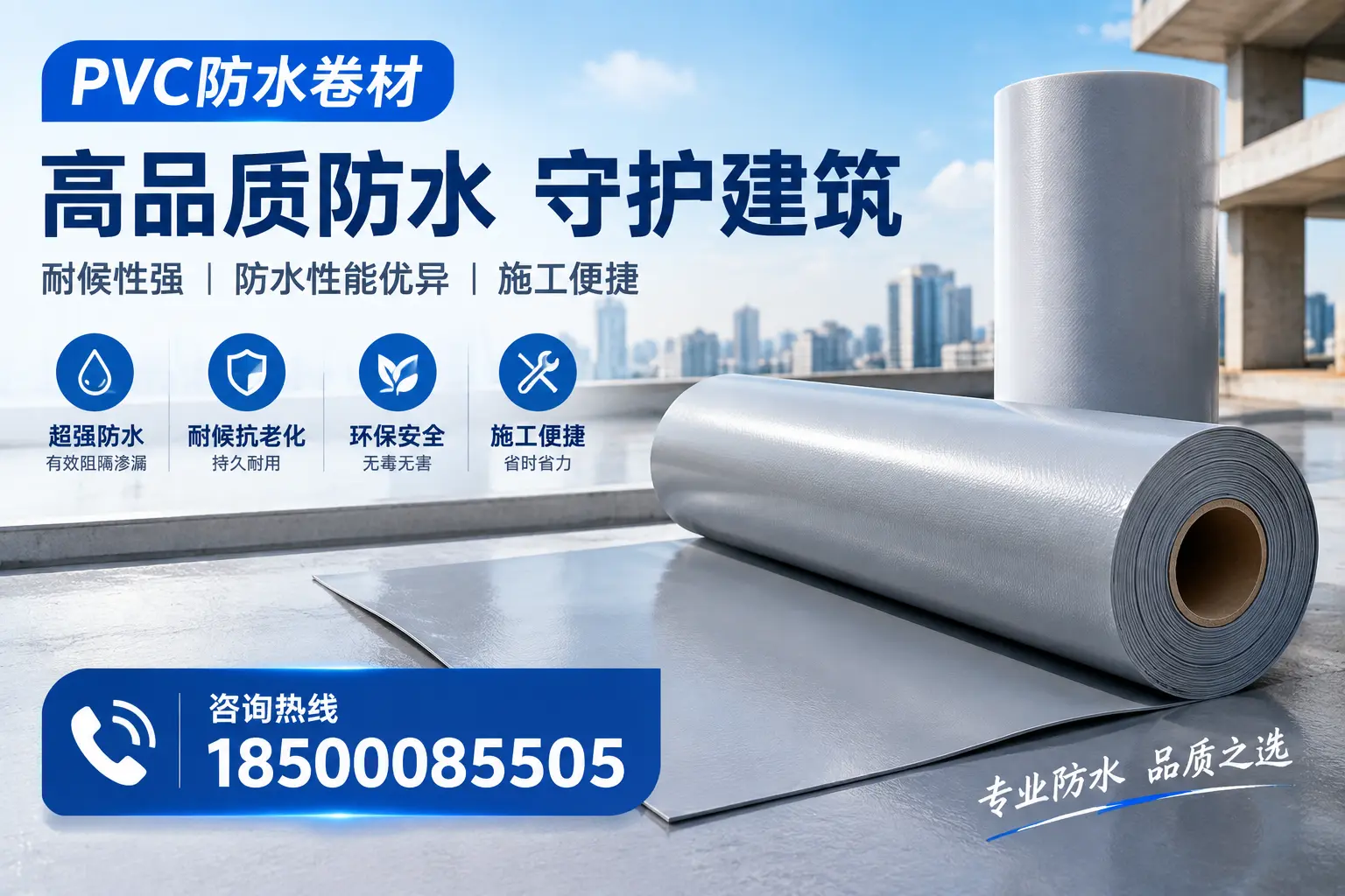 PVC防水卷材的防水效果评测，适合新余的科学依据
